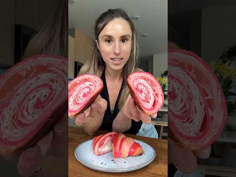 How about a strawberry croissant? 🌸 #croissant #recipe #baking #sourdough #pastry