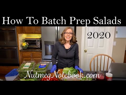 How To Batch Prep Salads 2020, Nutmeg Notebook Live #67