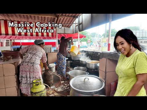 How to COOK Different Types of SOUPS in West Africa || Massive COOKING with Women