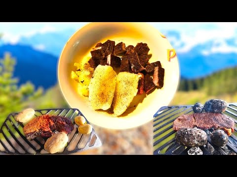 how to grill steak/beef on a open fire grill memorial weekend