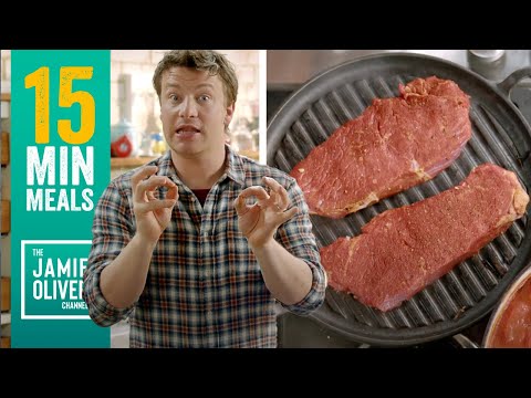 How To Grill The Perfect Steak & More In 15 Minutes With Jamie Oliver