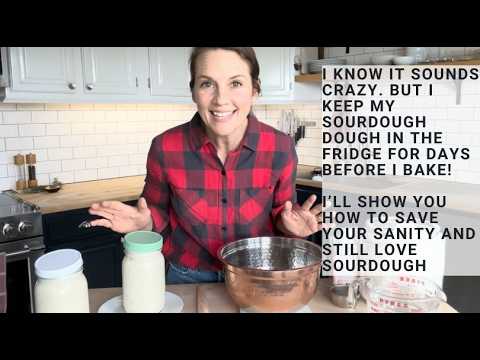 How to Make a BIG Batch of Fresh Healthy Sourdough and Keep it in the Fridge for up to 2 Weeks!
