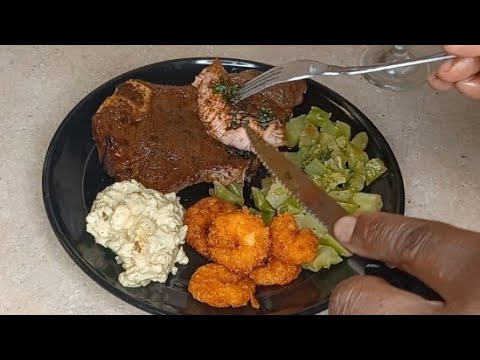 HOW TO MAKE A DELICIOUS SURF and TURF/Steak and Shrimp Recipe for Dinner/Easy Steak and Shrimp Combo