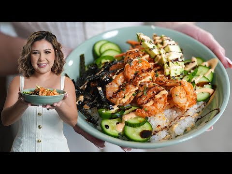 How to make a Quick & Delicious SHRIMP SUSHI  BOWL