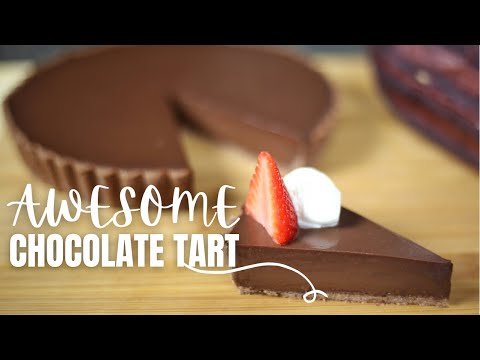 How to make an AWESOME Chocolate Tart| Chocolate Cream Pie
