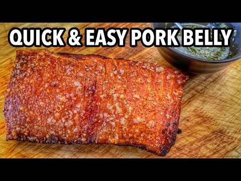How to Make Crispy Pork Belly Quick & Easy in a Charcoal BBQ