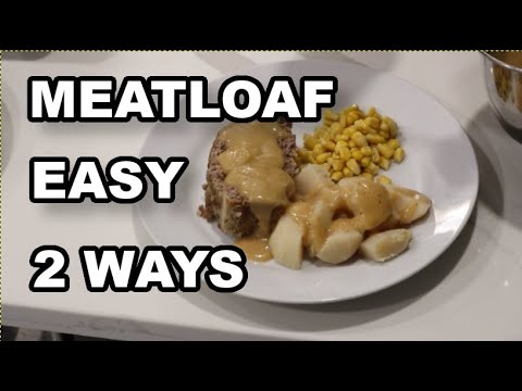 How to make Easy Basic Meatloaf Recipe with TASTE TEST with Breadcrumbs Oatmeal Gravy or BBQ sauce