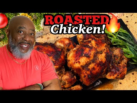 How to make Juicy Roasted Crispy Chicken! Holiday Edition! | Deddy's Kitchen
