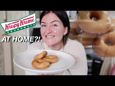 how to make Krispy Kreme doughnuts at home 🍩