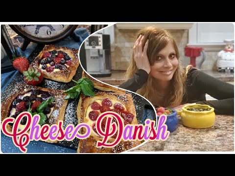 How To Make PERFECT Cream Cheese Danish Pastry Recipe With Berries | LIGHT and FLAKY