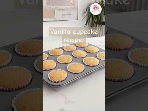 How to make perfect vanilla cupcakes recipe | Easy vanilla cupcakes recipe | moist vanilla cupcakes