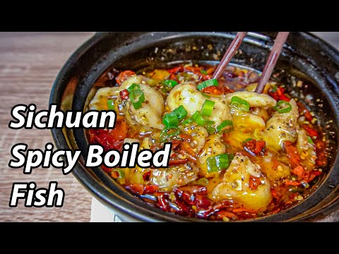 How to make Shui Zhu Yu 水煮鱼  | Spicy and Numbing Sichuan Poached Fish | Chinese Boiled Fish Recipe