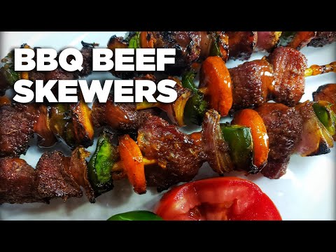 HOW TO MAKE TASTY BBQ BEEF SKEWERS | EASY BEEF SKEWERS RECIPE |The cooking nurse
