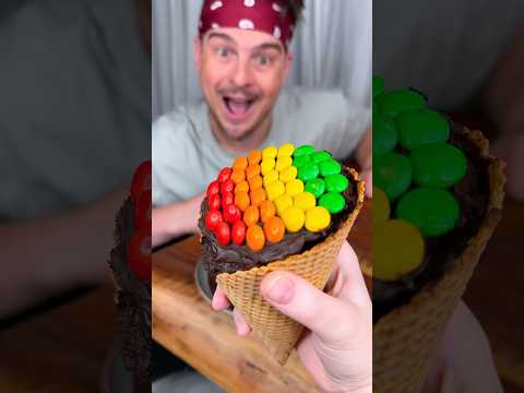 How to make the best CHOCOLATE CAKE ice cream for your friend?😎❤️🍰| CHEFKOUDY