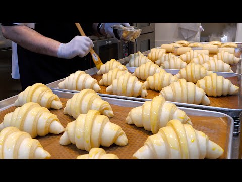 How to make Various Croissants, Chocolate, Ham&Cheese, Creme Diplomat flavors – Korean food