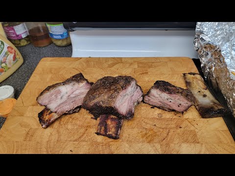 How to smoke Dino ribs #fypyoutube # barbeque #cooking
