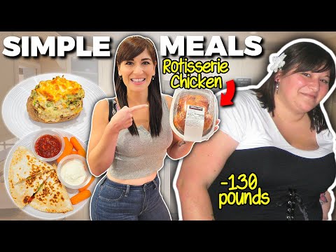 I ate these 2 SIMPLE Costco Rotisserie Chicken Meals to Lose Fat FAST (-130lbs)