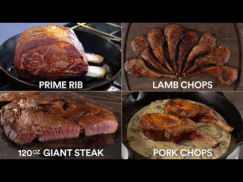 I cooked every MEAT with a CAST IRON Skillet, WOW!