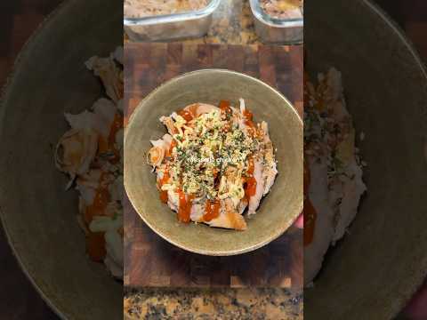 I love making this easy chicken and rice bowl #costco #rotisseriechicken #easyrecipes