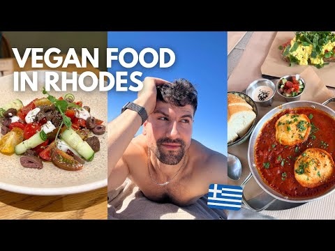 I stayed at a fully VEGAN HOTEL in Greece | Rhodes Travel Vlog 🇬🇷🌱