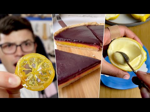 I Tested Incredible Lemon Tiktoks- Candied Lemon Slices, Blueberry Lemon Tart, Pasta Al Limone,