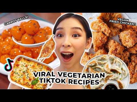 I Tried Viral TikTok Vegetarian Recipes 🥗