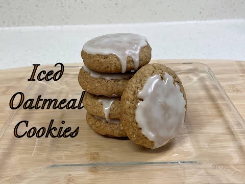 Iced Oatmeal Cookies