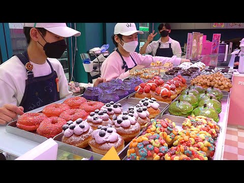 Incredible High Quality! Crazy Speed! Donuts Making Video Collection – Korean donut shop