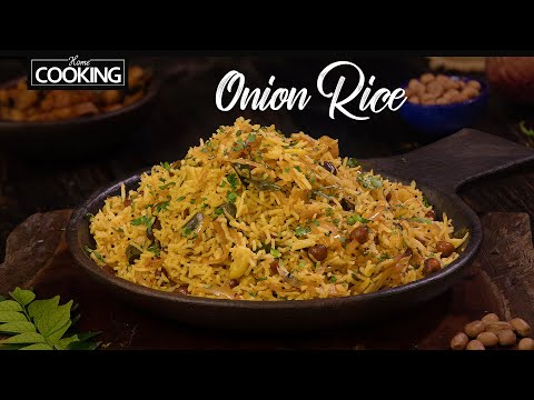 Instant Onion Rice Recipe | Lunch Box Recipes for kids | School Lunch Ideas | Variety Rice Recipes