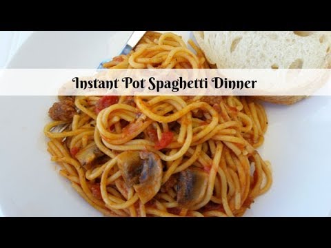 Instant Pot Spaghetti Dinner ~ Pressure Cooker Recipe ~ Amy Learns to Cook