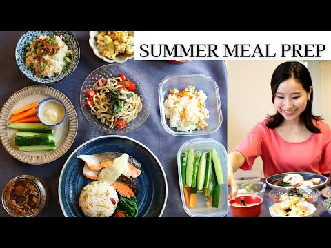 JAPANESE MEAL PREP IN SUMMER/ 5 easy dressing recipes + light refreshing meals