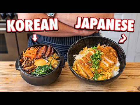 Japanese Rice Bowl vs. Korean Rice Bowl
