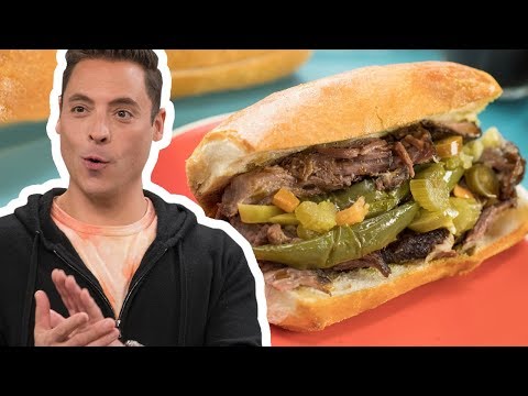 Jeff Mauro Makes an Italian Beef Sandwich | The Kitchen | Food Network