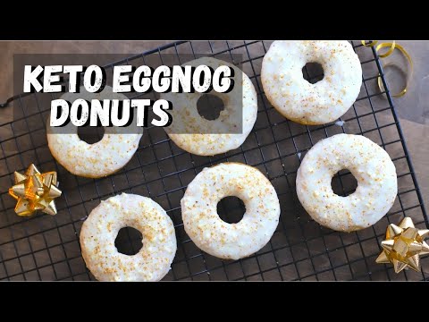 Keto Eggnog Christmas Donuts Recipe