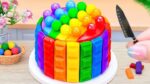 KITKAT Chocolate Rainbow Pop It Cake 💖 Step-by-Step Miniature Cake Decorating 🌈 The Cake Corner