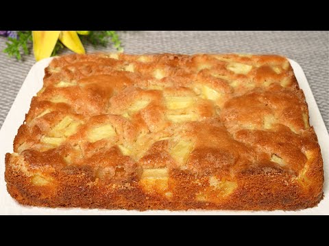 Kuchen in 5 Minuten! Der berühmte Apfelkuchen, der in ihrem Mund schmilzt! Einfach und lecker