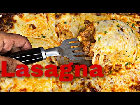 Lasagna recipe! Easy for Beginners! THE BEST MEAT LASAGNA!