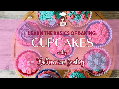 Learn how to bake | Perfect Vanilla Cupcakes with Buttercream frosting | Karina’s Sweets and More