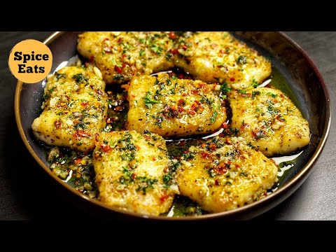 LEMON BUTTER GARLIC FISH RECIPE | GRILLED FISH IN LEMON BUTTER SAUCE