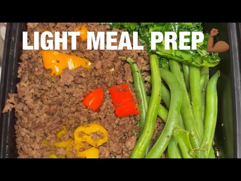 Light easy meal prep…..Video kinda long o well enjoy🤷🏾‍♂️😁💪🏾