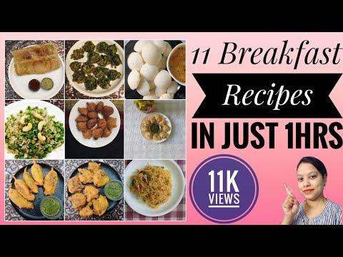 [Lockdown Special]11Easy Breakfast Recipes in Just 1hrs.||11 ब्रेकफास्ट रेसिपीज़ सिर्फ 1 घंटे में