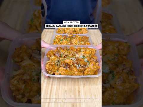 Looking To Build Muscle And Lose Fat? Try This Creamy Garlic Cheesy Chicken & Potatoes! #recipe