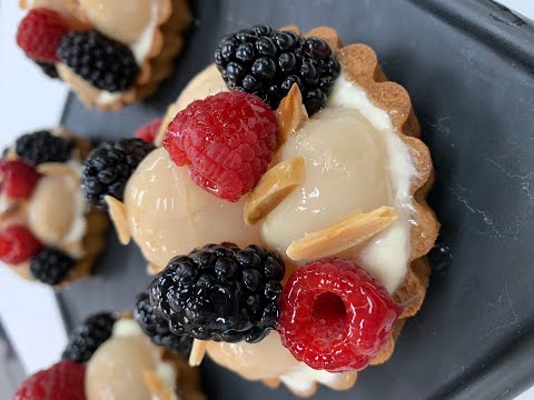 Lychee Lemon Tarts