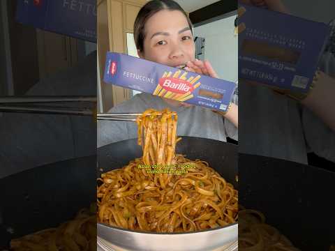 Make Asian style garlic noodles using Italian pasta part 1 of 2