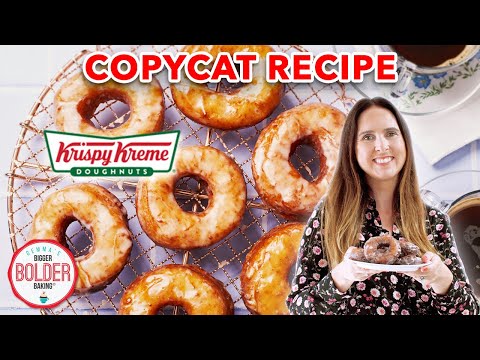 Make Perfect Krispy Kreme Glazed Donuts with this Easy Copycat Recipe 🍩