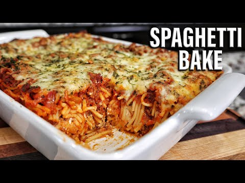 Make this amazing Spaghetti Bake for dinner tonight!