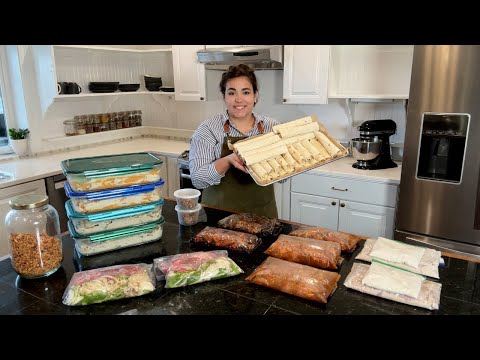 Making 11 Recipes to Fill My Freezer with Homemade Snacks, Lunches and Dinners!