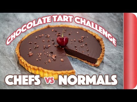 Making a Chocolate Tart WITHOUT the recipe! Chefs vs Normal Guys | Sorted Food