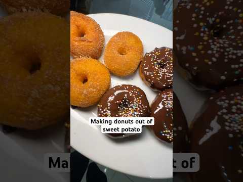 Making donuts out of sweet potato (recipe in pinned comment🫶🏽) #dairyfree #glutenfree