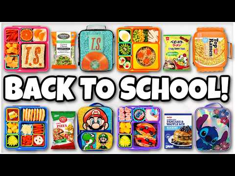 Making Lunch Boxes for the 1st Week of School | Taylor Swift, Ramen, Stitch & DIY Pizza
